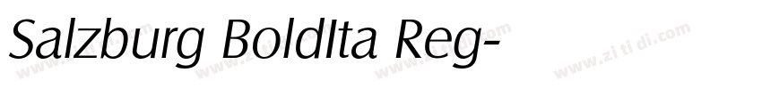 Salzburg BoldIta Reg字体转换